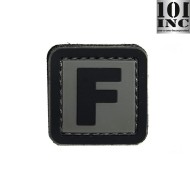 Patch 3d Pvc Lettera F Grey/black 101 Inc (inc-444100-3897) Patch 3d Pvc Lettera F Grey/black 101 Inc (inc-444100-3897)