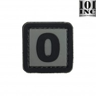 Patch 3d Pvc Number 0 Grey/black Inc 101 (inc-444100-3898) Patch 3d Pvc Number 0 Grey/black Inc 101 (inc-444100-3898)