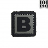 Patch 3d Pvc Letter B Grey/black Inc 101 (inc-444100-3899) Patch 3d Pvc Letter B Grey/black Inc 101 (inc-444100-3899)