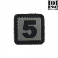 Patch 3d Pvc Number 5 Grey/black Inc 101 (inc-444100-3902)