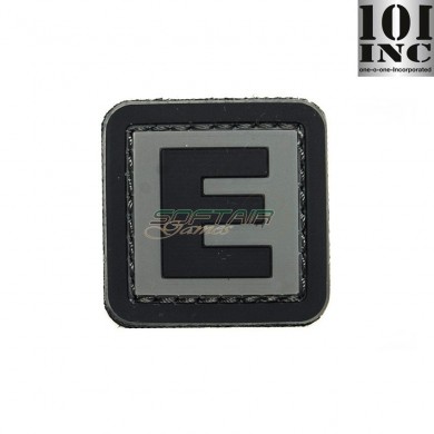 Patch 3d Pvc Lettera E Grey/black 101 Inc (inc-444100-3904)