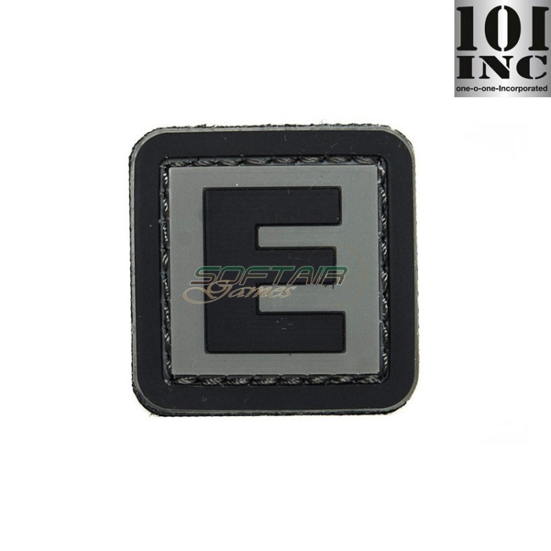 Patch 3d Pvc Lettera E Grey/black 101 Inc (inc-444100-3904)