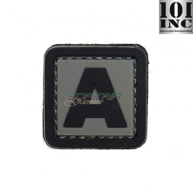 Patch 3d Pvc Lettera A Grey/black 101 Inc (inc-444100-3907)