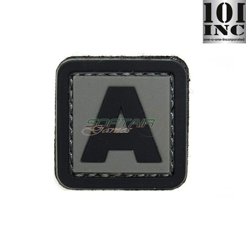 Patch 3d Pvc Letter A Grey/black Inc 101 (inc-444100-3907) Patch 3d Pvc Letter A Grey/black Inc 101 (inc-444100-3907)