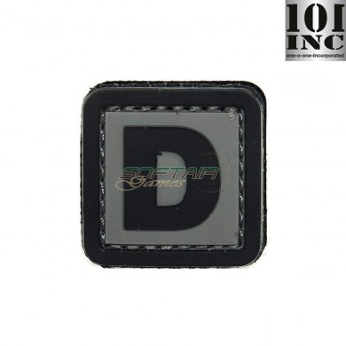 Patch 3d Pvc Letter D Grey/black Inc 101 (inc-444100-3908)