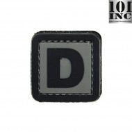 Patch 3d Pvc Letter D Grey/black Inc 101 (inc-444100-3908) Patch 3d Pvc Letter D Grey/black Inc 101 (inc-444100-3908)