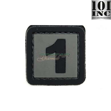 Patch 3d Pvc Number 1 Grey/black Inc 101 (inc-444100-3910)