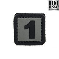 Patch 3d Pvc Numero 1 Grey/black 101 Inc (inc-444100-3910) Patch 3d Pvc Numero 1 Grey/black 101 Inc (inc-444100-3910)