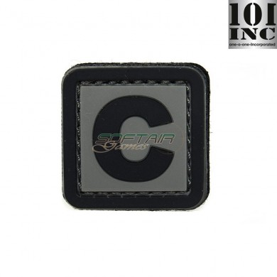 Patch 3d Pvc Lettera C Grey/black 101 Inc (inc-444100-3911)