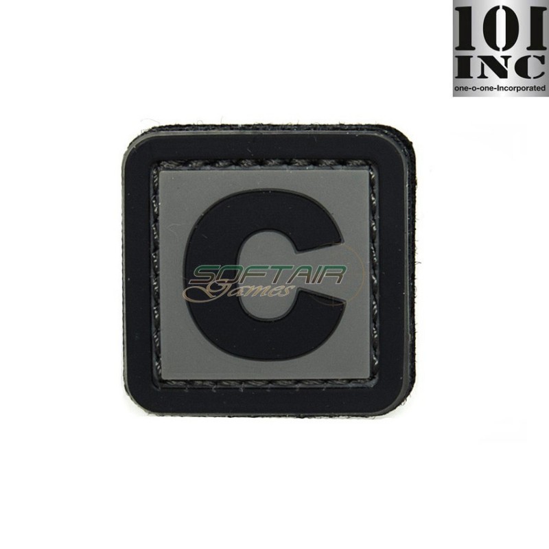 Patch 3d Pvc Letter C Grey/black Inc 101 (inc-444100-3911)