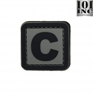 Patch 3d Pvc Letter C Grey/black Inc 101 (inc-444100-3911)