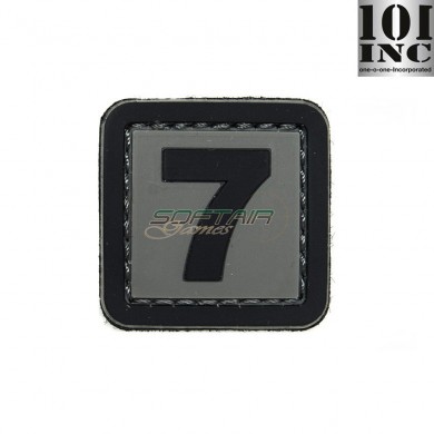 Patch 3d Pvc Number 7 Grey/black Inc 101 (inc-444100-3913)