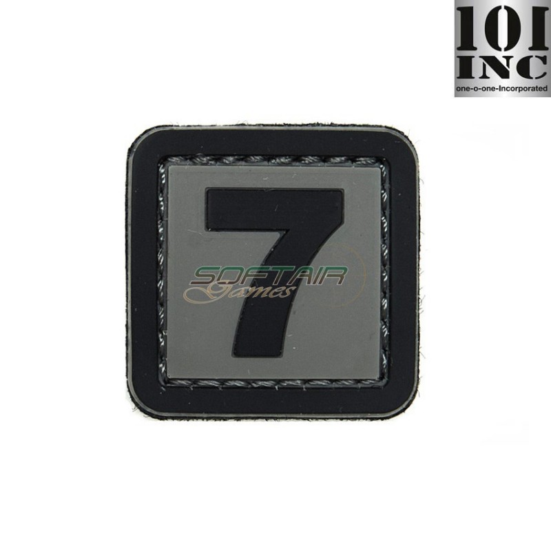 Patch 3d Pvc Numero 7 Grey/black 101 Inc (inc-444100-3913) Patch 3d Pvc Numero 7 Grey/black 101 Inc (inc-444100-3913)