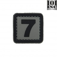 Patch 3d Pvc Numero 7 Grey/black 101 Inc (inc-444100-3913) Patch 3d Pvc Numero 7 Grey/black 101 Inc (inc-444100-3913)