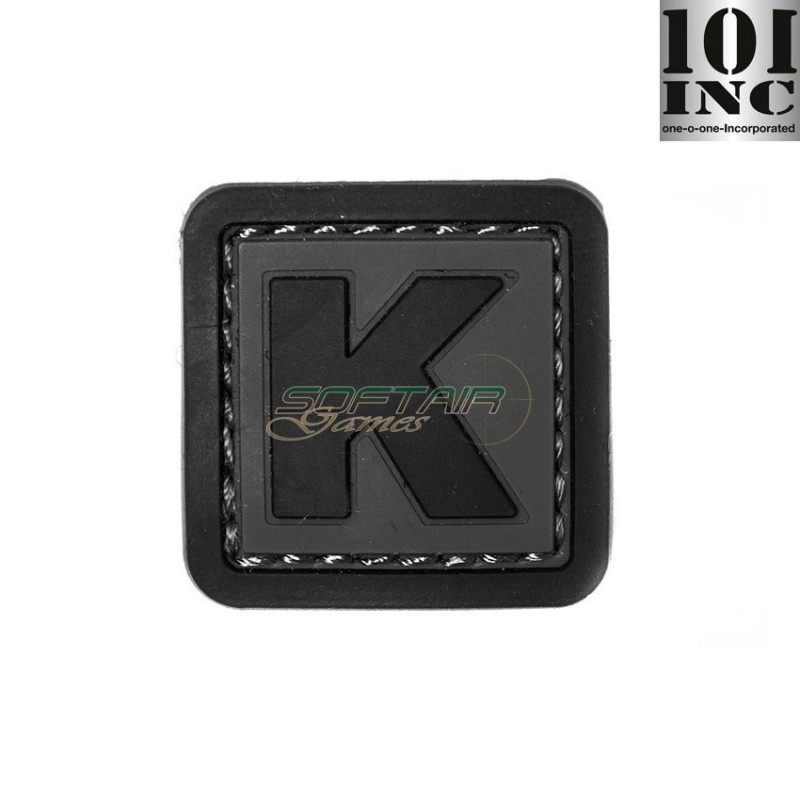 Patch 3d Pvc Letter K Grey/black Inc 101 (inc-444100-3985)