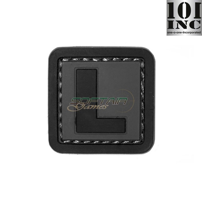 Patch 3d Pvc Lettera L Grey/black 101 Inc (inc-444100-3986)