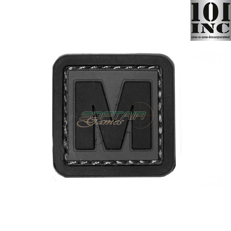 Patch 3d Pvc Letter M Grey/black Inc 101 (inc-444100-3987)