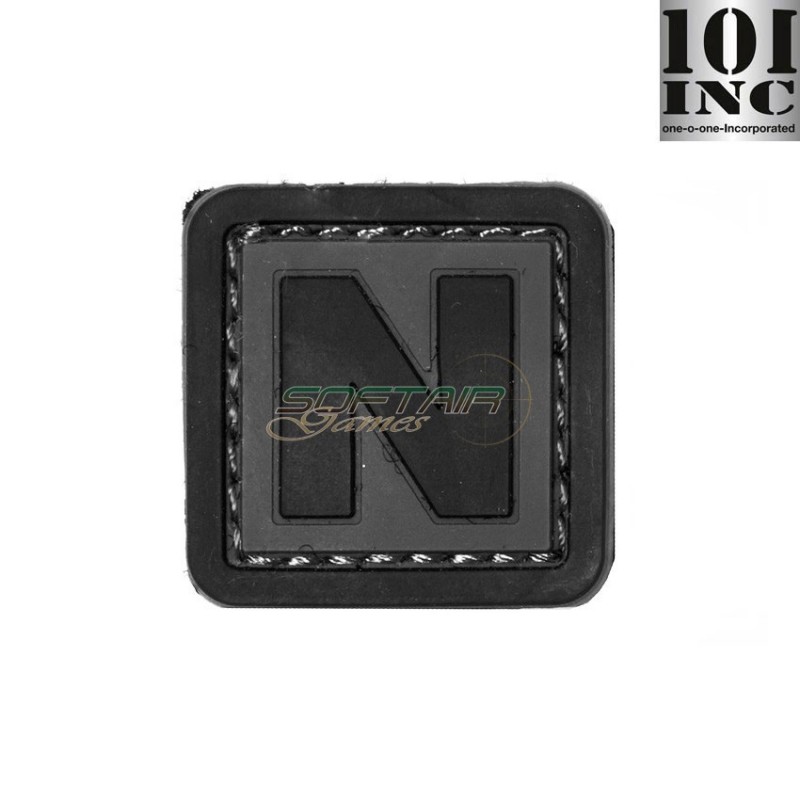 Patch 3d Pvc Lettera N Grey/black 101 Inc (inc-444100-3988)