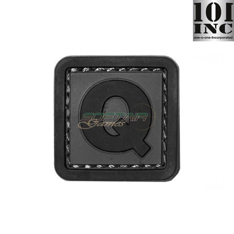 Patch 3d Pvc Letter Q Grey/black Inc 101 (inc-444100-3991)