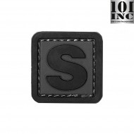 Patch 3d Pvc Letter S Grey/black Inc 101 (inc-444100-3993) Patch 3d Pvc Letter S Grey/black Inc 101 (inc-444100-3993)