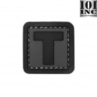 Patch 3d Pvc Letter T Grey/black Inc 101 (inc-444100-3994) Patch 3d Pvc Letter T Grey/black Inc 101 (inc-444100-3994)