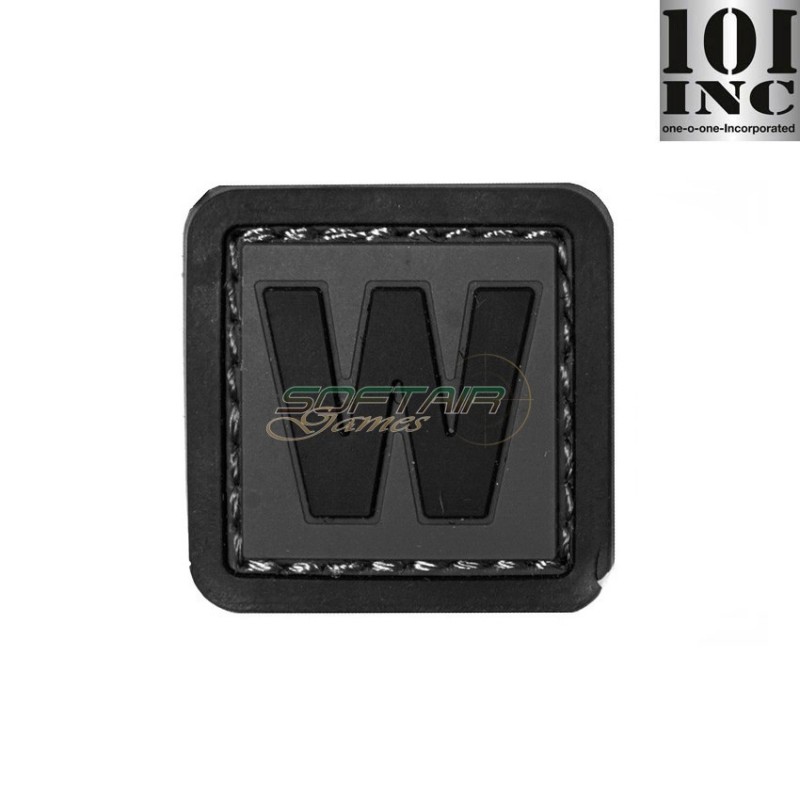 Patch 3d Pvc Letter W Grey/black Inc 101 (inc-444100-3997)