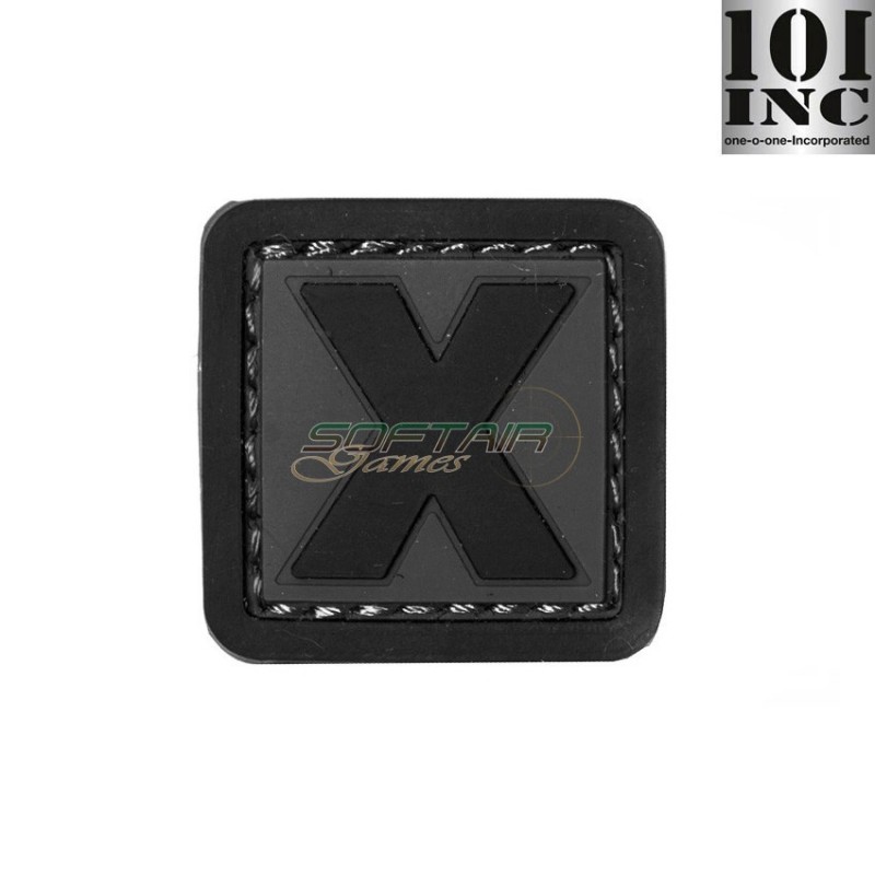 Patch 3d Pvc Letter X Grey/black Inc 101 (inc-444100-3998)