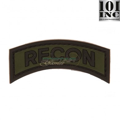 Patch 3d Pvc Recon Green/black 101 Inc (inc-444120-3525)