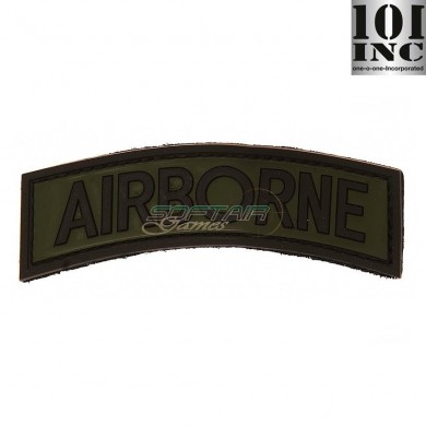 Patch 3d Pvc Airborne Green/black 101 Inc (inc-444120-3530)