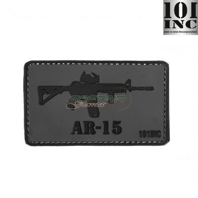 Patch 3d Pvc Ar-15 Grey 101 Inc (inc-444130-4038)