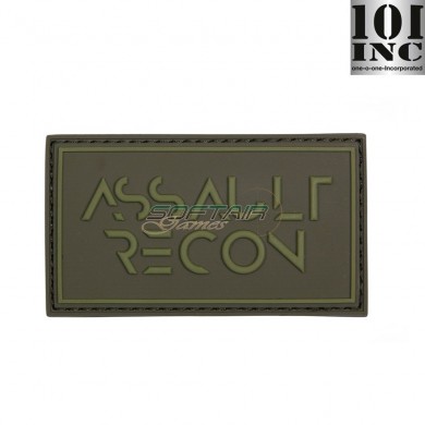 Patch 3d Pvc Assault Recon Green 101 Inc (inc-444130-5257)