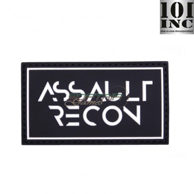 Patch 3d Pvc Assault Recon Black 101 Inc (inc-444130-5258)