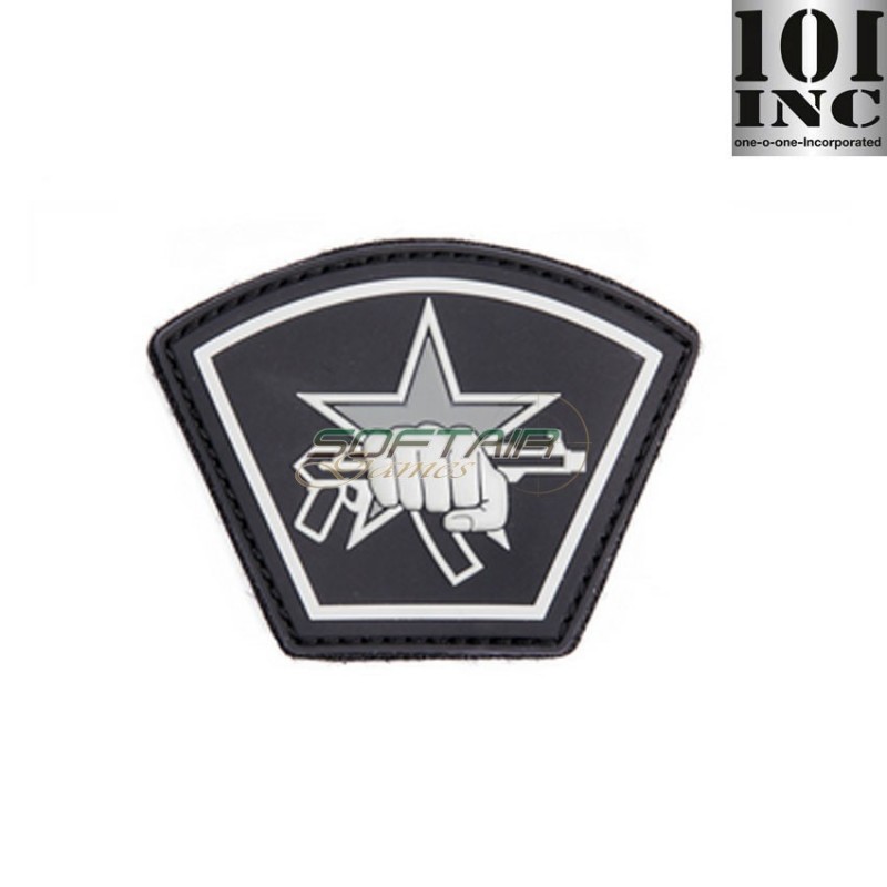 Patch 3d Pvc Russian Star Fist Black 101 Inc (inc-444130-5555)