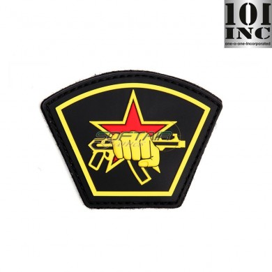 Patch 3d Pvc Russian Star Fist Yellow 101 Inc (inc-9093)