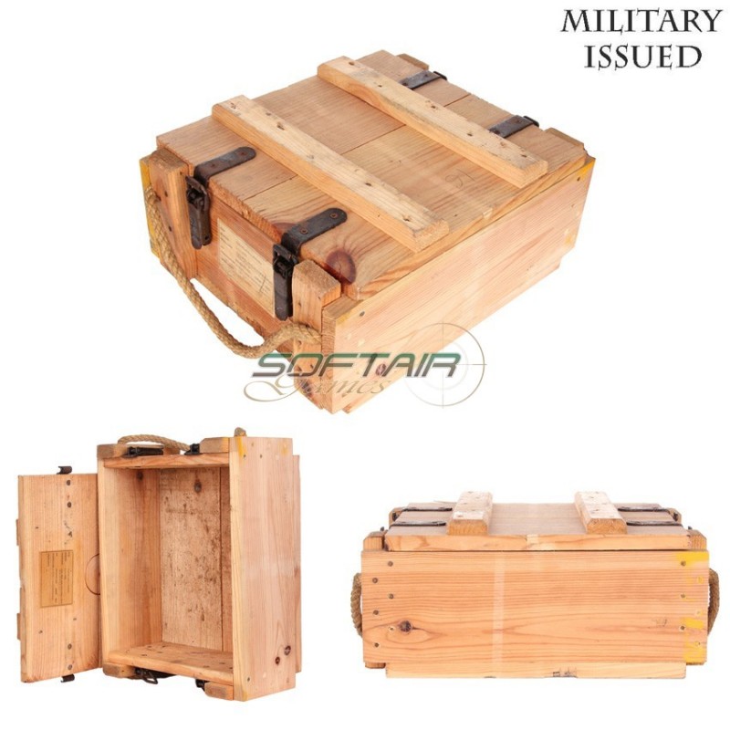 Wooden Army Box 44x35x20cm Military Issued (mi-469503-wo) Wooden Army Box 44x35x20cm Military Issued (mi-469503-wo)