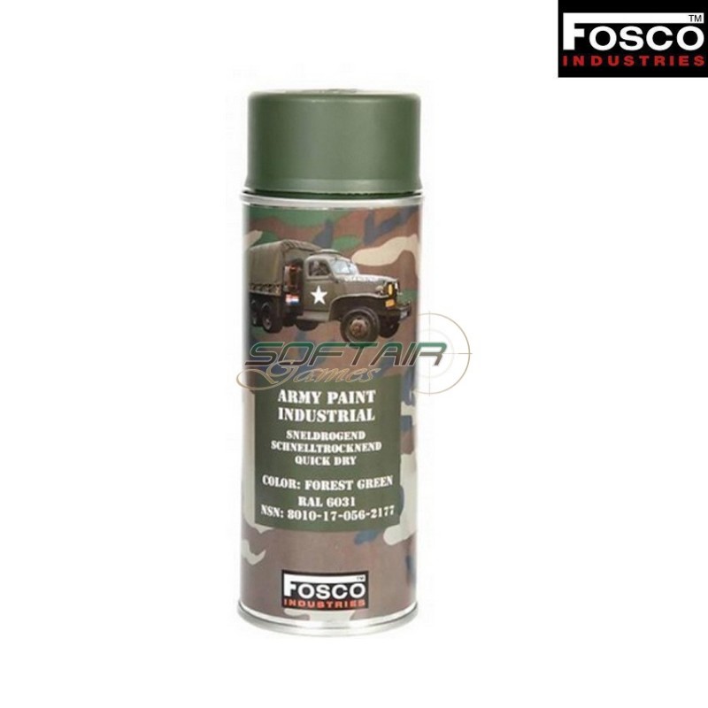 Spray Army Paint Forest Green Fosco Industries (fo-469312-fg) - Softair ...