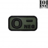 Patch 3d Pvc Gruppo Sanguigno 0- Green 101 Inc (inc-13030)