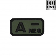 Patch 3d Pvc Gruppo Sanguigno A- Green 101 Inc (inc-13036)