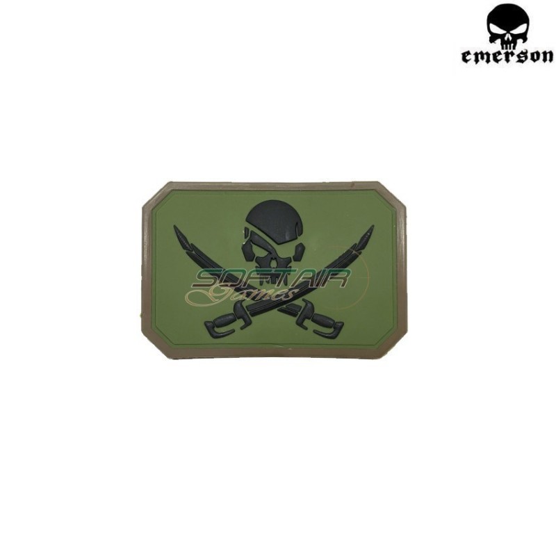 Patch Pvc Pirate Skull Type 4 Emerson (em5553c)