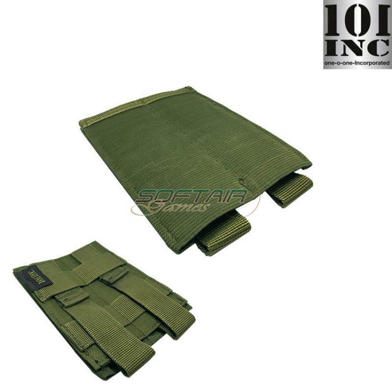 Double Elastic Pistol Magazines Pouch Green 101 Inc (inc-359945-gr)