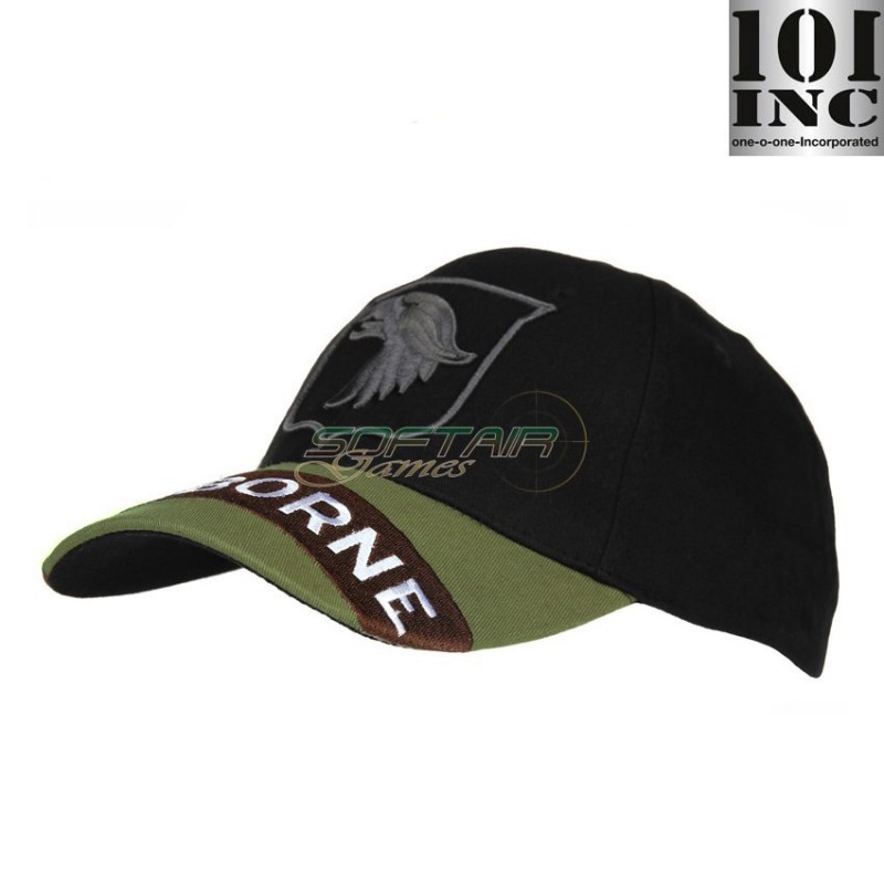 Baseball Cap Airborne Black/grren 101 Inc (inc-215162-271-bg)