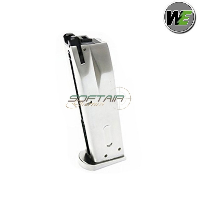 Caricatore A Gas 25bb Silver Per Beretta M9/m92f We (we-carw051s)