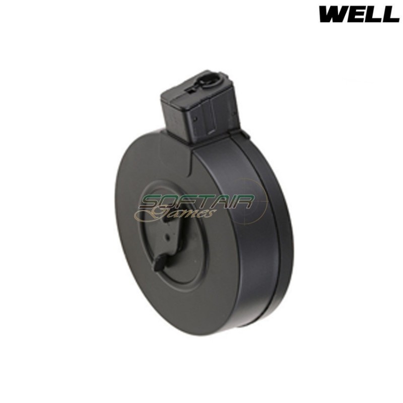 Hi-cap Round Magazine 200bb For Vz-61 Scorpion Well (430) Hi-cap Round Magazine 200bb For Vz-61 Scorpion Well (430)