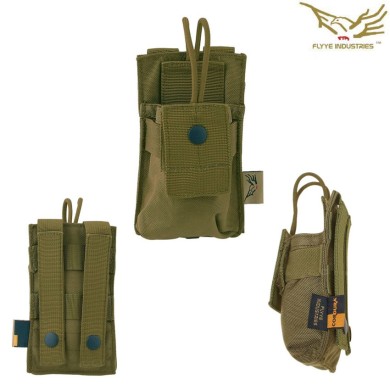 Short Radio Pouch Coyote Brown Flyye Industries (fy-ph-c009-cb)