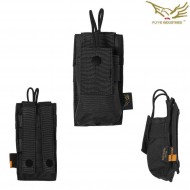Short Radio Pouch Black Flyye Industries (fy-ph-c009-bk)