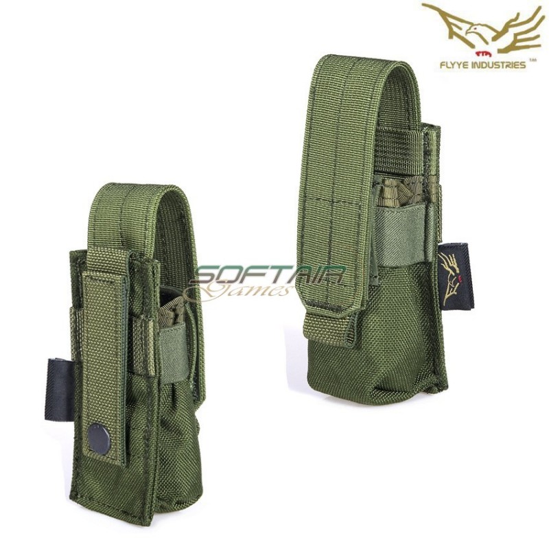 Tasca Singola 9mm Caricatore Pistola Ver.fe Olive Drab Flyye Industries (fy-ph-p004-od)