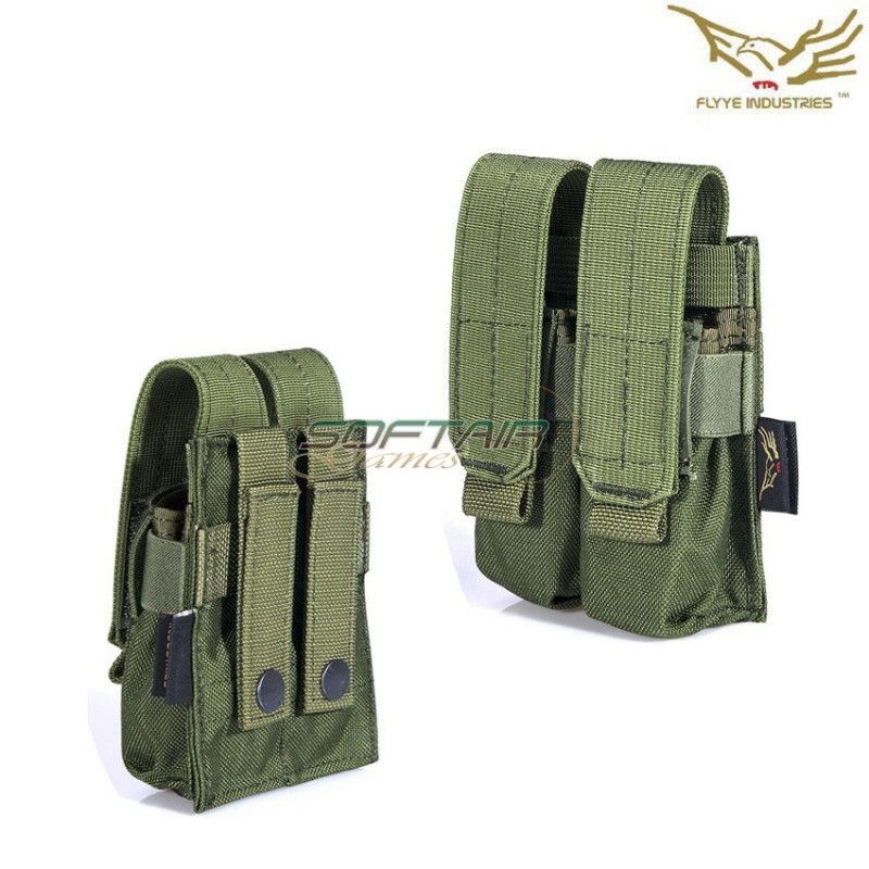 Tasca Doppia 9mm Caricatori Pistola Ver.fe Olive Drab Flyye Industries (fy-ph-p005-od)
