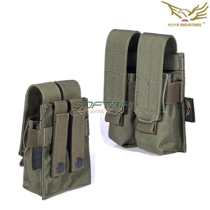 Tasca Doppia 9mm Caricatori Pistola Ver.fe Ranger Green Flyye Industries (fy-ph-p005-rg)