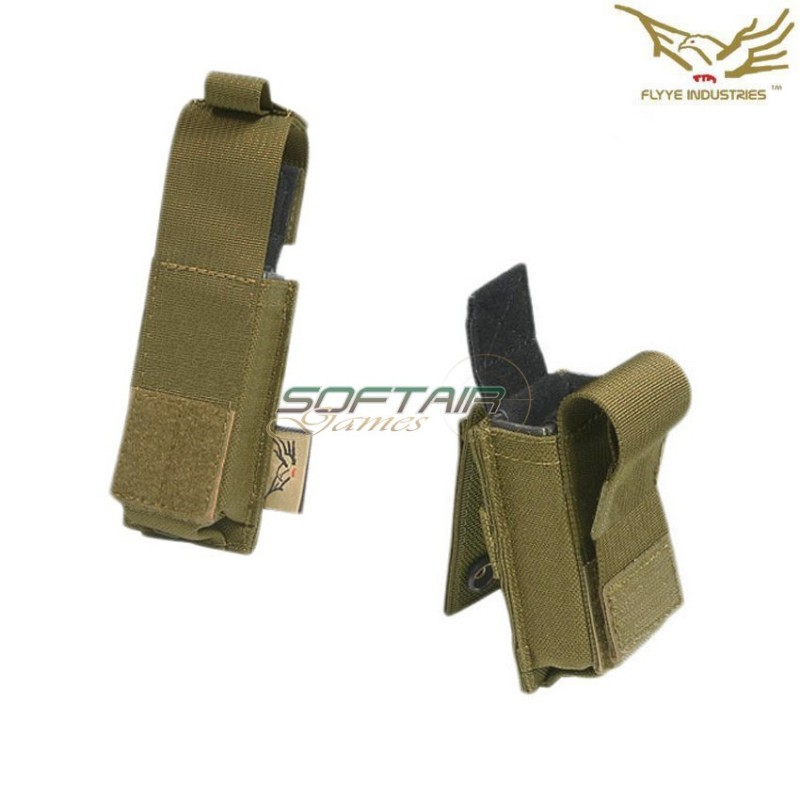 Single 9mm Pistol Magazine Pouch Ver. Hp Coyote Brown Flyye Industries (fy-ph-p007-cb) Single 9mm Pistol Magazine Pouch Ver. Hp Coyote Brown Flyye Industries (fy-ph-p007-cb)