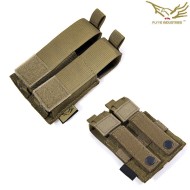 Double 9mm Pistol Magazine Pouch Ver. Hp Coyote Brown Flyye Industries (fy-ph-p008-cb)